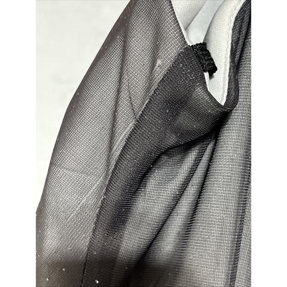 Onyx Nite Chiffon Sparkle Gown 4 Purple Gray Ombre Formal Dress Ruched Elegant - Picture 10 of 16